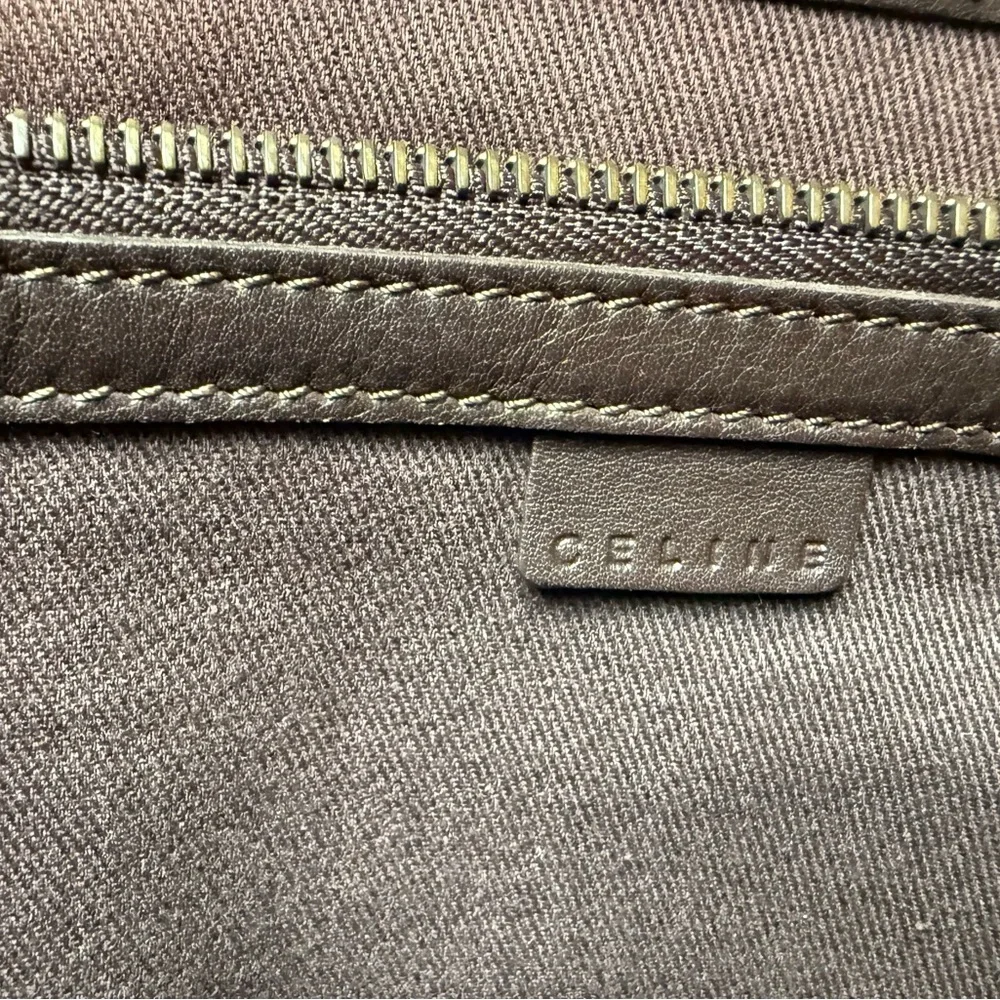 Celine Brown Monogram Satchel - Picture 3 of 10